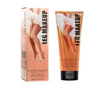 Leg Makeup Waterproof No Transfer,Lightweight Leg & Body Make up,Wash Off Instant Tan,Easy Application,Body Makeup Cream for Covers Veins, Freckles And Imperfections (02)