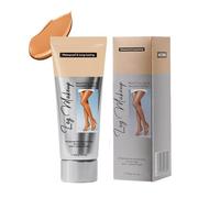 Leg Makeup With Brush Leg Veins Cover up Makeup for Scar Freckles and Imperfections,Natural-looking Glow Legs Water Resistant Transfer Proof (Ginger)