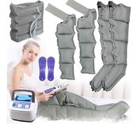 Leg Massager, 6/4 Cavity Lymphatic Drainage Massager, Electric Air Compression Massager Machine, Full Body Waist Arm Leg Relax Instrument, Relax Pain Relief, Adjustable Pressure (4 Cavity 2 arms