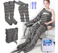 Leg Massager 6-Cavity Air Compression Leg Massager Machine, Electric Full Body Waist Leg Arm Relax Instrument, Pressotherapy Boots Circulation Improve Pain Relax