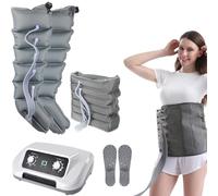 Leg Massager Pressotherapy Air Compression Calf Massager, Lymphedema Compression Macjines 6 | 8 Cavity Compression Boots Recovery System, Full Leg Wrap Pressure Machine (6 Chambers 2 Legs+1 Waist