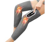 Leg Massager with Air Compression, Electric Leg Massager with 3 Modes & Intensity & Knee Heating, with LCD Display, Lymphatic Drainage Massagers with 15 Minutes Timer - Single