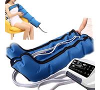 Leg Massager with Air Compression, Pressotherapy for Home Compression Boots, Electric 4/6 Cavity Lymphatic Drainage Massager for Arm Waist Wraps Foot Ankles Calf, Promote Blood Circulation (4 Cav