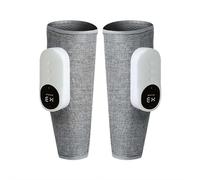 Leg Massager with Heat & Compression - 3 Intensity Calf Massager for Circulation, Pain Relief, and Rest-Less Legs Syndrome, Portable Air Compression Machine (1 Pair)