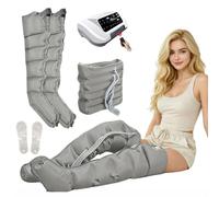 Leg Massager with Remote, Air Compression Recovery Wraps for Lymphatic Support, 0-240 mmHg Adjustable Pressure and 0-60 Min Timer, Calm Legs Arms& Waist, Home Relaxation