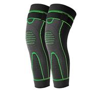Leg Pain Relief Socks Aicao Self-heating Knee Pads with Herbal Thermal Support Anti-slip Sleeves for Fatigue Acupressure Shaping Varicose Vein Green 1 M
