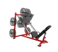 Leg Press Machine with Calf Block, Adjustable Leg Press Machines for Home Gym, Squat Machine with Barbell Plate Storages, Heavy Duty Workout Equipment for Full Lower Body Workout, Black/Red