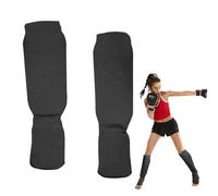 Leg Protective Gear - Martial Arts Kicking Shield, Combat Sparring Armors, Boxing Karate Shin Protector | Breathable Impacts Absorption Toward Kickboxing Sandas Muays-Thai Professional Fighter