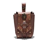 Leg Purse Steampunk Purse, Vintage Gothic Leather Shoulder Bag - Steampunk Waist Pack Handbag with Leg Purse