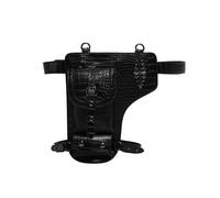 Leg Purse Steampunk Purse, Vintage Gothic Leather Shoulder Bag - Steampunk Waist Pack Handbag with Leg Purse(Black)