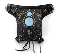 Leg Purse Steampunk Purse, Vintage Gothic Leather Shoulder Bag - Steampunk Waist Pack Handbag with Leg Purse