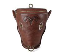 Leg Purse Steampunk Purse, Vintage Gothic Leather Shoulder Bag - Steampunk Waist Pack Handbag with Leg Purse(Yellow)