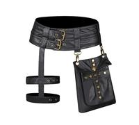 Leg Purse Steampunk Purse, Vintage Gothic Leather Shoulder Bag - Steampunk Waist Pack Handbag With Leg Purse