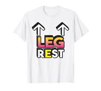 Leg Rest Funny Naughty Dad Joke Vagitarian Design Lesbian T-Shirt