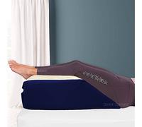 Leg Rest Wedge Pillow - Memory Foam Clinical Therapeutic Grade Post Surgery Bed Rest Recovery Leg Back Hip Pain Circulation Elevating Leg Pillow COLOUR: Navy
