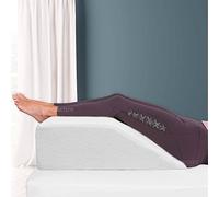 Leg Rest Wedge Pillow - Memory Foam Clinical Therapeutic Grade Post Surgery Bed Rest Recovery Leg Back Hip Pain Circulation Elevating Leg Pillow COLOUR: White