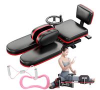 Leg Split Trainer - 210° Leg Stretcher for Flexibility and Heavy Duty Stretching Equipment for Home Gym, Ballet, Yoga, and Dance Exercise (red+black)