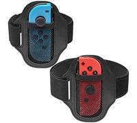 Leg Strap for Nintendo Switch Sports Soccer & Ring Fit Adventure, Adjustable Elastic Sports Leg Strap Compatible with Switch OLED Joy-Con Controllers (2 Pack)