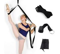 Leg Stretch Band - Door Flexibility Trainer, Improve Leg Stretching Foot Stretcher Band, Perfect Home Equipment for Ballet Dance, Taekwondo Exercise, Gymnastic Training Stretching Strap (black)