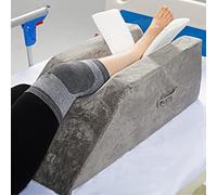 Leg Support and Elevation Pillow With U-shaped Groove and Etra Insert Pad For Surgery Recovery,Rest,Dual Handles Washable Velvet Cover