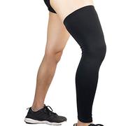Leg Support Sleeve Leg Sleeves Compression Anti-Slip Long Leg Sleeves Full Length Knee Support Brace Sleeve Compression Calf Shin Sleeves Leg Tights Stocking Over Knee Leg Warmers for Basketball Run