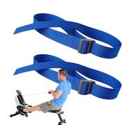 Leg Trainer Machine Pedal Straps - 2X Adjustable Replacement Parts For The Foot Harness, Rowing Machine Foot Straps, Safe Bicycle Attachment For Elliptical Trainer Under Desk Equipment Trainings