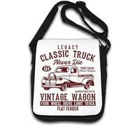 Legacy Classic Truck Vintage Wagon Flat Fender Shoulder Bag White