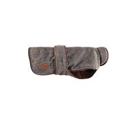 HugglePets Thermal Warm Dog Coat - XL Extra Large. Legacy Herringbone Reflective Dog Coats with Zipped Harness Opening, Roll Up Collar, Adjustable Waist & Double Stitched Leg Straps.
