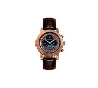 Legacy Leather-Band Watch with Day & Date Heritor Automatic Brown One Size