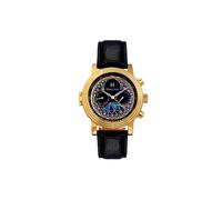 Legacy Leather-Band Watch with Day & Date Heritor Automatic Gold One Size