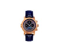 Legacy Leather-Band Watch with Day & Date Heritor Automatic Rose Gold One Size