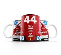 Legacy Legends Hamilton #44 2025 Racing Mug - Formula Race Car Coffee Cup - Lewis Fan Gift