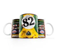Legacy Legends Jim Clark 38#82 Mug - Formula Racing One Car - World Champion - Ceramic Coffee Cup - Gift Ideas for Motorsport Fans - Grand Prix Racing Memorabilia - Fun Merch Collectables