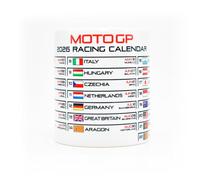 Legacy Legends Moto 2026 Racing Calendar Mug - White Edition - GP Race Dates & Circuits - Motorbike Racing World Championship Schedule Coffee Cup - Motorsport Fan - Gift Ideas for Bikers