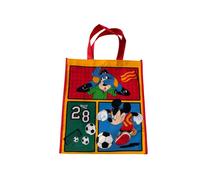 Legacy Licensing Partners Disney's Mickey Mouse Soccer Futbol Collectable Large Reusable Gift Tote Bag (Orange)