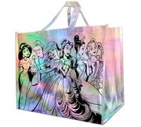 Legacy Licensing Partners Disney's Princesses Collectable Metallic Looking Holographic Foil Giant Extra Large 26" inch Reusable Tote Bag