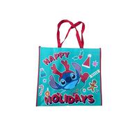 Legacy Licensing Partners Disney's Stitch from Lilo and Stitch Christmas Giant Extra Large 26" inch Reusable Tote Bag
