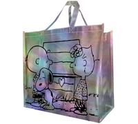 Legacy Licensing Partners Snoopy and Charlie Brown from The Peanuts Holographic Giant Extra Large 26" inch Reusable Tote Bag