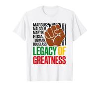 Legacy of Greatness Heroes in Black History Pan Africanism T-Shirt