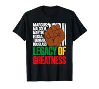 Legacy of Greatness Heroes in Black History Pan Africanism T-Shirt