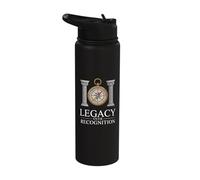 Legacy Over Recognition Pillars Compass Freemason Stainless Steel Insulated Water Bottle