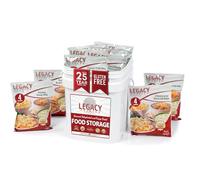 Legacy Premium Food Storage Long Term Gluten Free Food Storage: 60 Large Servings - 15 Lbs Emergency Survival Meals - Disaster Insurance Supplies With 25 Year Shelf Life - Prepper