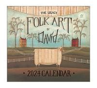 Legacy Publishing Group, Folk Art by David 2024 Wall Calendar