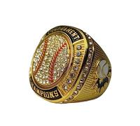 Legacy Rings 1 or 12 Pack Softball Baseball Championship Trophy Ring Tournament Champions or Finalists Gold-Tone (1, Champion Clear Stone, 10)
