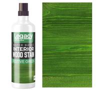 Legacy Surface Care Water Based Wood Stain (Gold Oak) - Fast Drying, Non-Toxic, Easy to Apply Wood Paint & Varnish for Indoor & Outdoor Furniture, Floors & Decking (Festive Green, 1ltr)