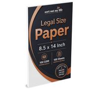 Legal 8.5 x 14 Inches Blank Printer Paper, 100 Sheets / 200 Pages, 100 GSM Loose Leaf Papers, Printing for Home/Office/School