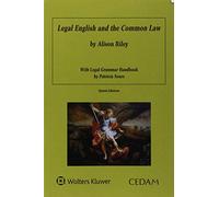 LEGAL ENGLISH AND COMMON LAW 4ED.