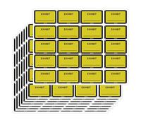 Legal Exhibit Stickers 1.65 X 1 Inches Yellow Color-Coded Exhibit Labels Blank File Folder Label Tabs for Offices Courts Legal Documents Report Dividers 600 Pcs