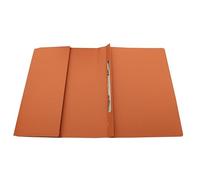Legal Filing - Ref 713241 Stronghold Wallet, Metal Spring Mechanism, Box of 25, Made from 315gsm Strong Recycled Manilla, Will Hold A4 & Foolscap Documents, 35 x 24 cm in Size, Orange
