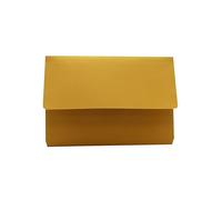 Legal Filing - Ref 713705 1/2 Flap Document Wallet, Box of 50, Made from 250gsm Strong Medium Weight Recycled Manilla, Holds A4 & Foolscap Documents, 35 x 24 cm, Yellow